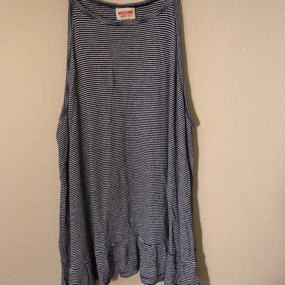 Black and white striped Tank Top